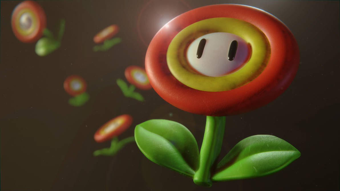 Super Mario - Fire Flower - by QuickBoomCG on DeviantArt