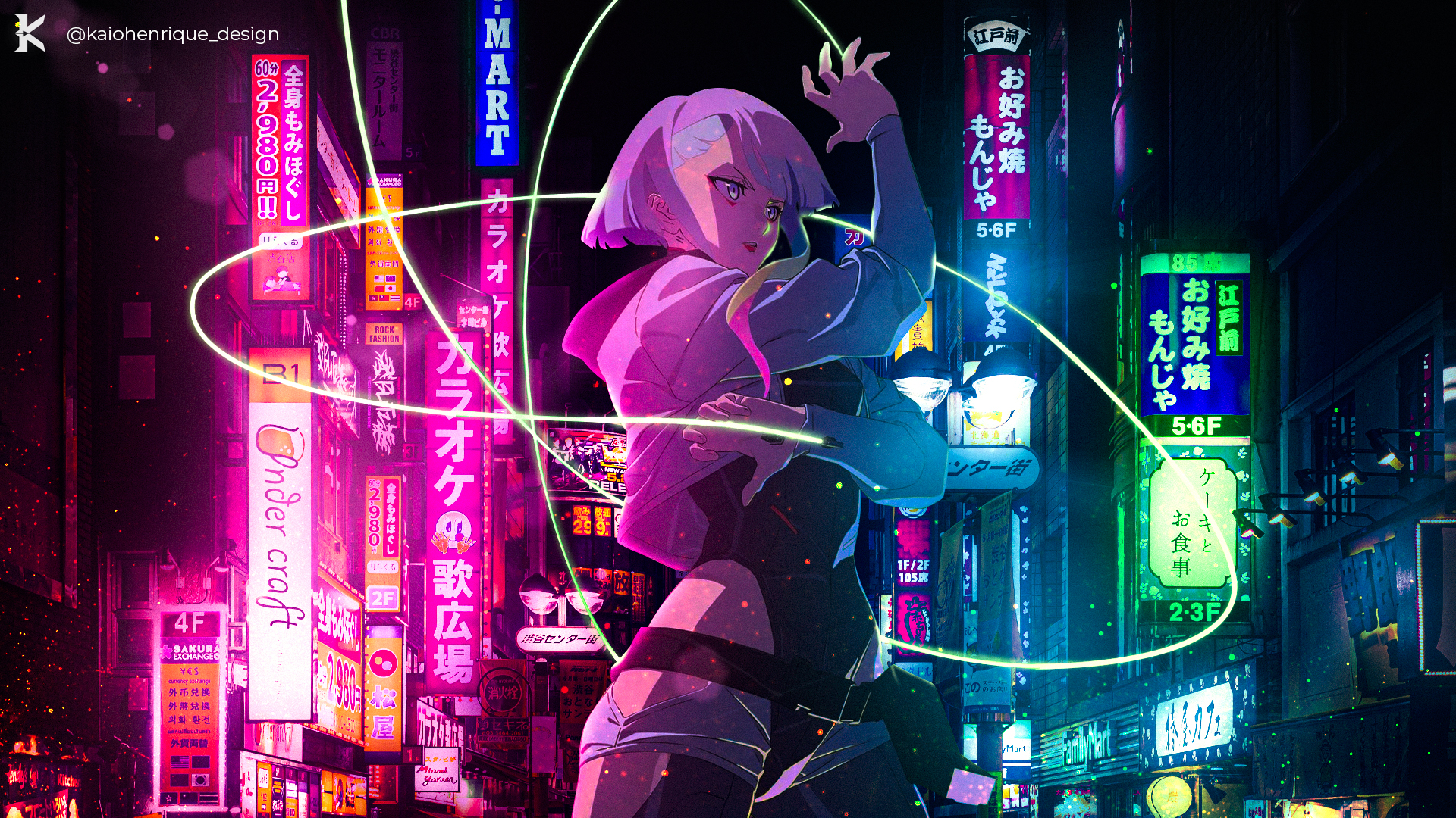 Wallpaper Cyberpunk: Edgerunners, Lucyna Kushinada, Cyberpunk Running on  the Edge for mobile and desktop, section арт, resolution 1920x1600 -  download