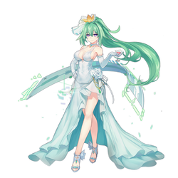 Party dress Green Heart