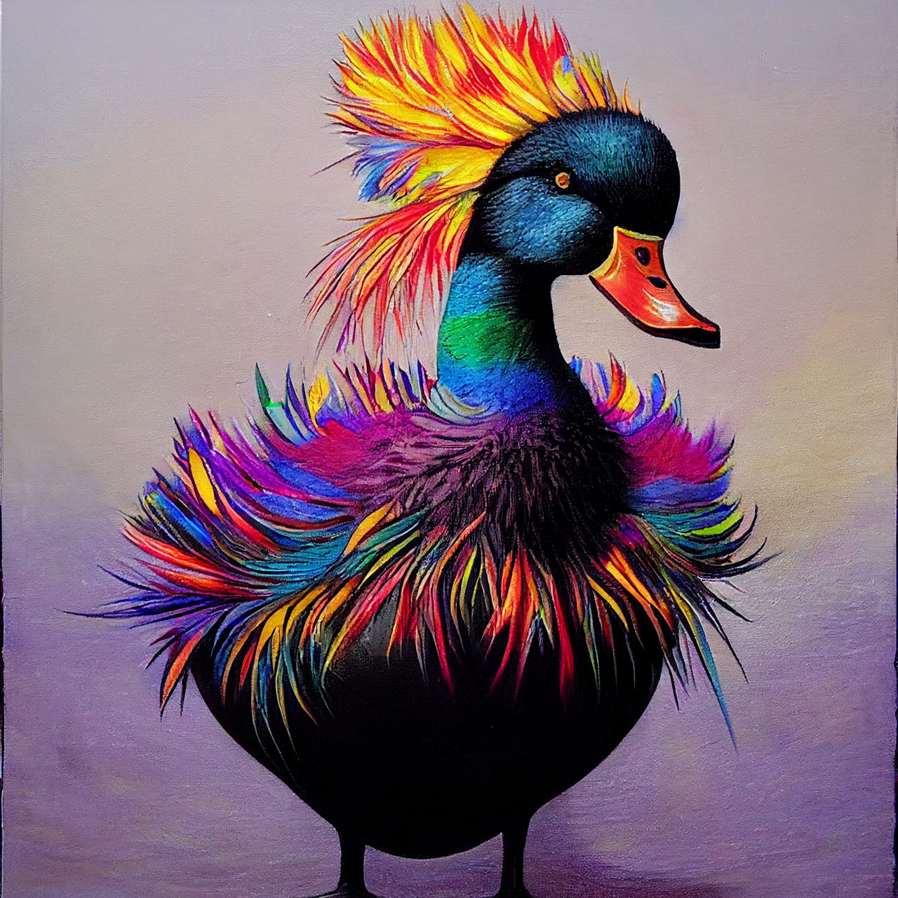Colorful Duck By DreamsofKnightAI On DeviantArt colorful-duck-by-dreamsofknightai-on-deviantart