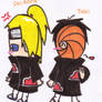 Tobi and Deidara :D