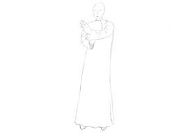 Wing Chun Figure 1 - Lineart