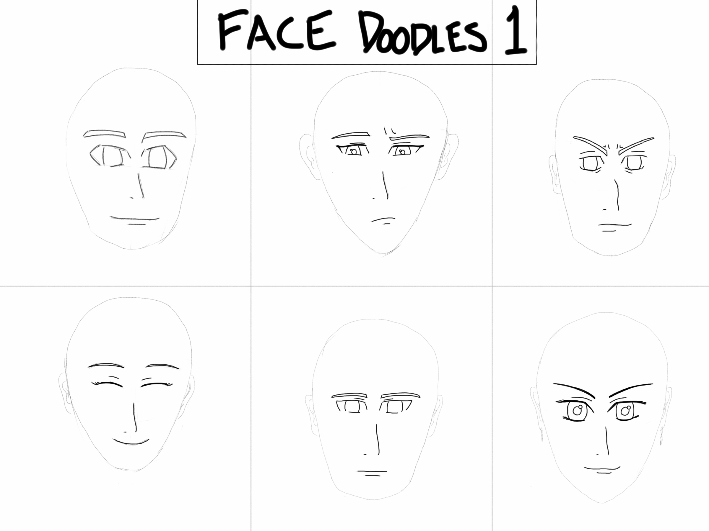 Doodle #1 - Faces