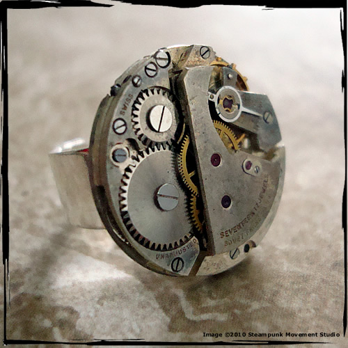 Steampunk BOLD Industrial Ring