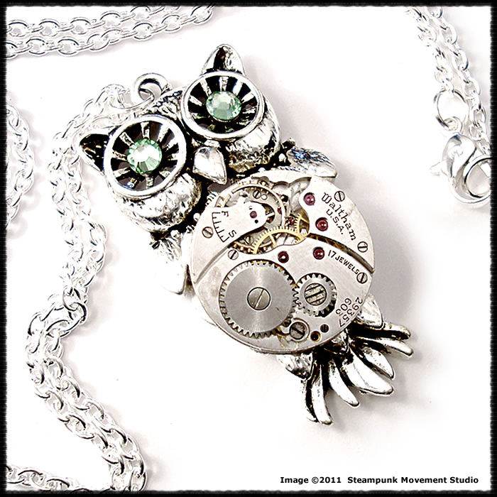 Mechanical Owl Pendant