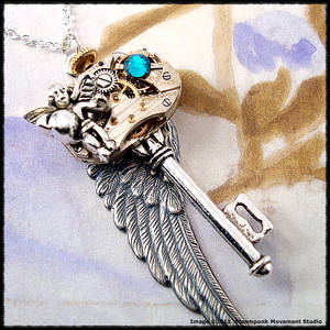 A Steampunk Fairy Key Pendant