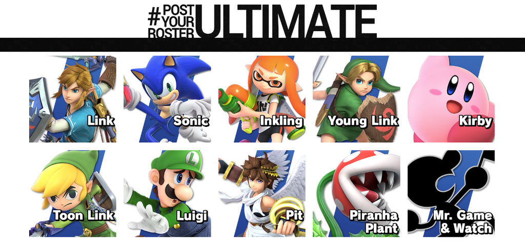 Sbbu Roster My Roster SSBU by CarlosElYolo on DeviantArt