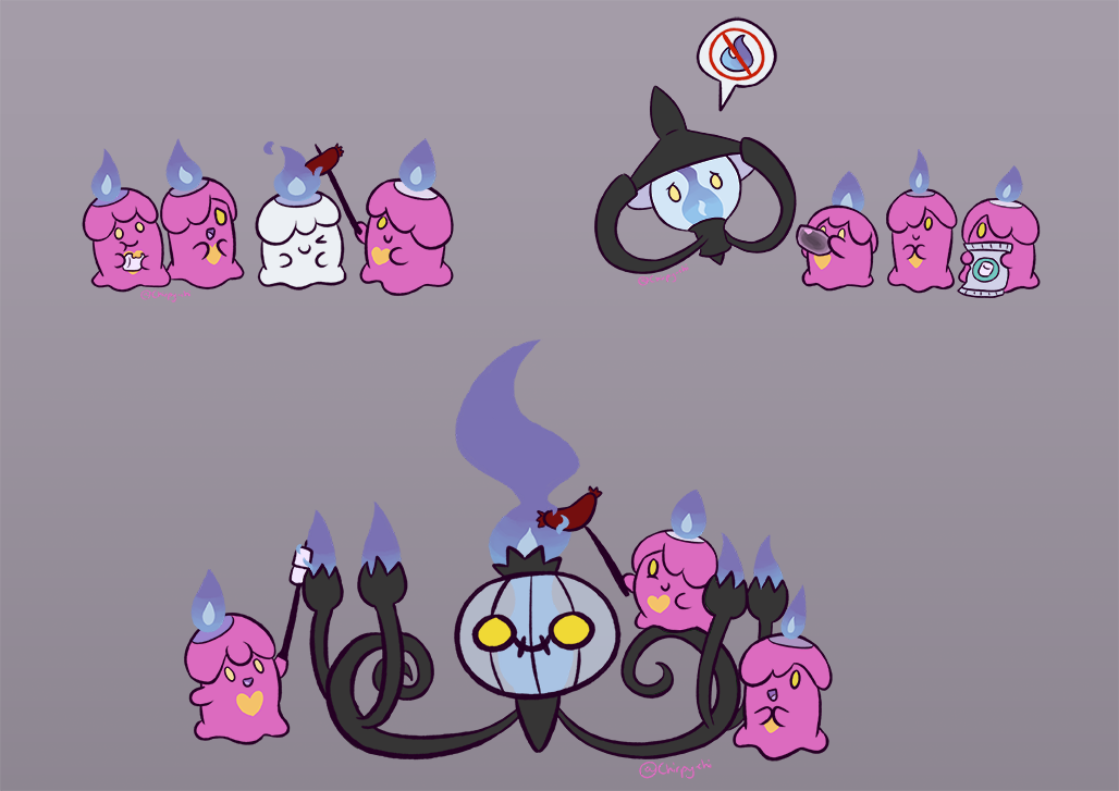 Litwick Variants Litwick Evolution by Chirpy-chi on DeviantArt