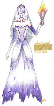 Abandoned bride Nox fashion sketch