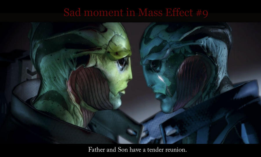Sad moments in Mass Effect 9 by maqeurious