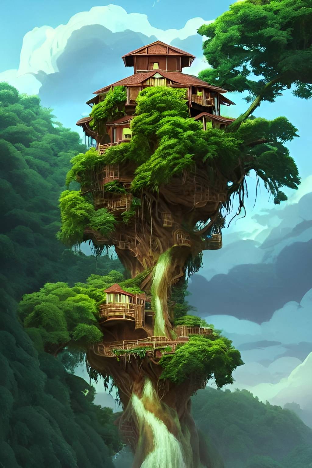 Treehouse by AiArtFreak on DeviantArt