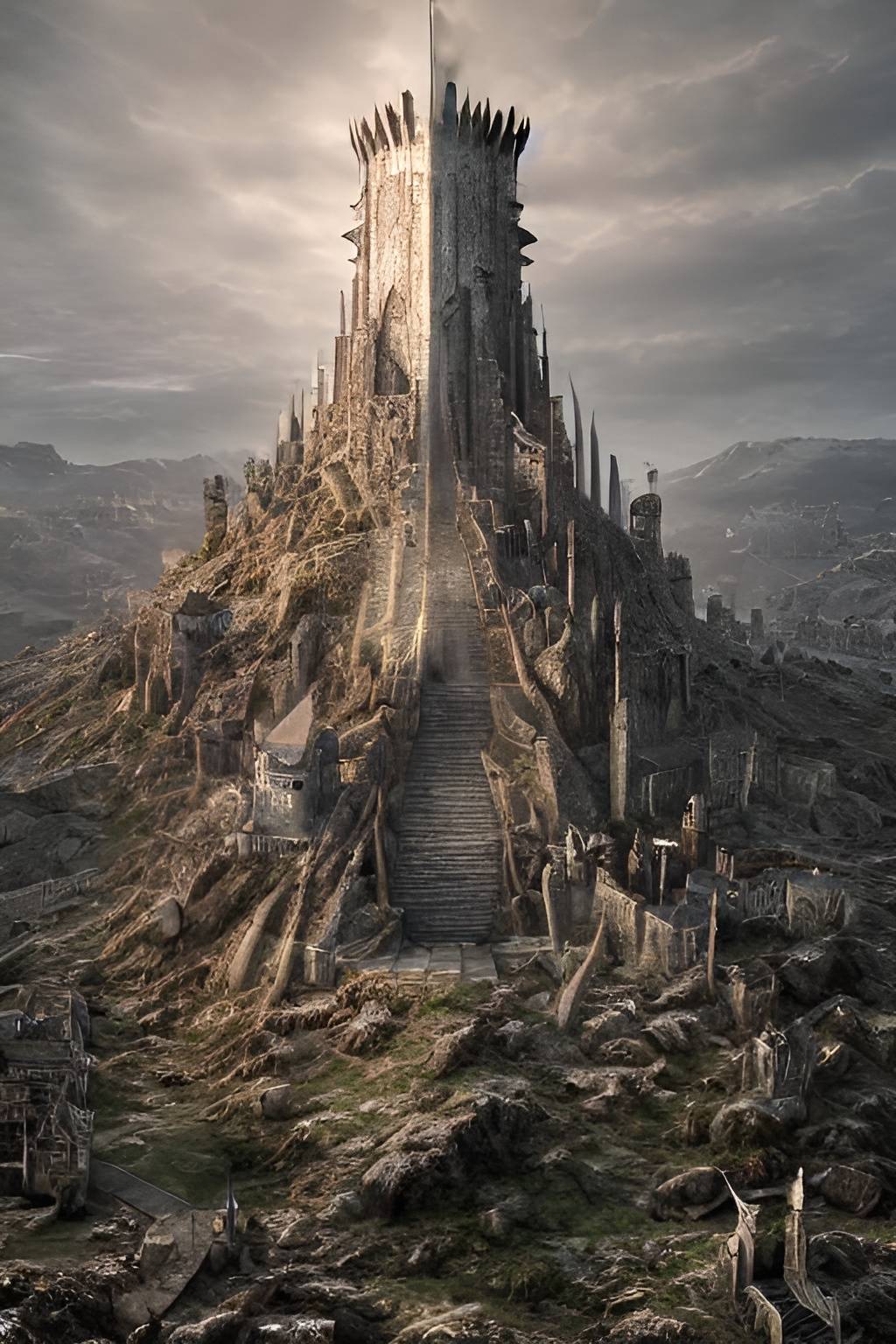 Crumbling Watchtower Ruined Watchtower by AiArtFreak on DeviantArt
