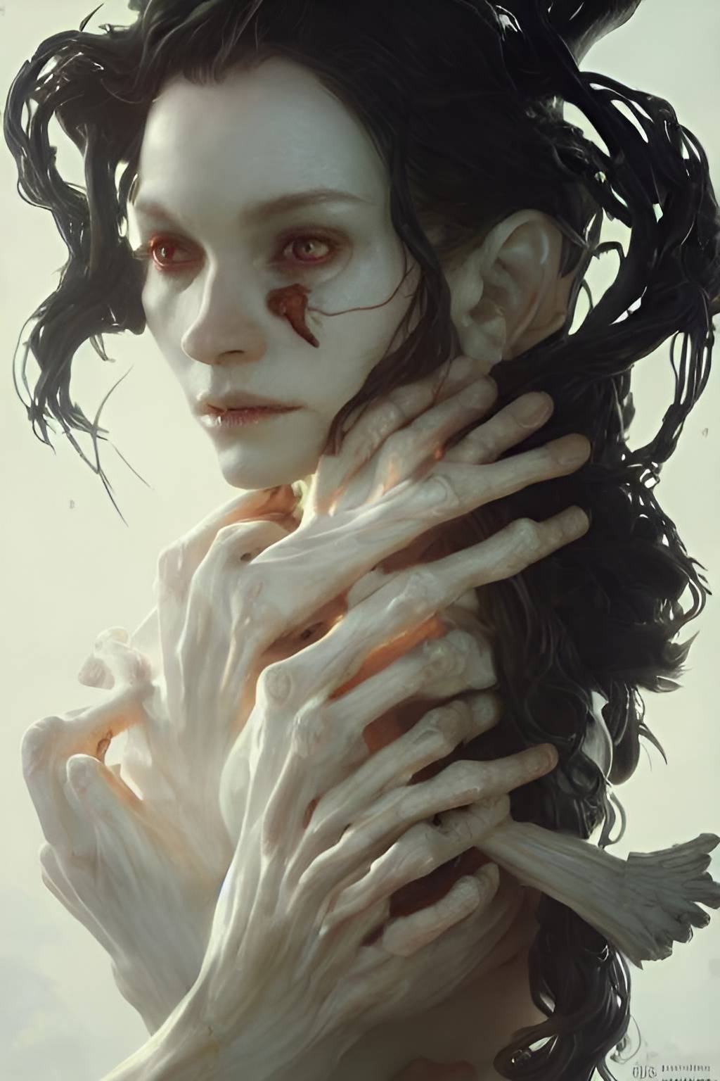 Finger maiden Elden ring inspired by AiArtFreak on DeviantArt