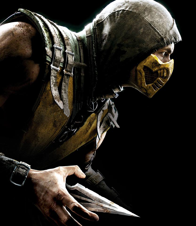 Scorpion Mortal Kombat X - Box Art Clear Version