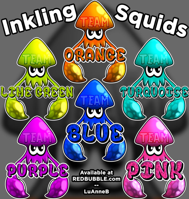 Inkling Squid Teams - tees by Luifex