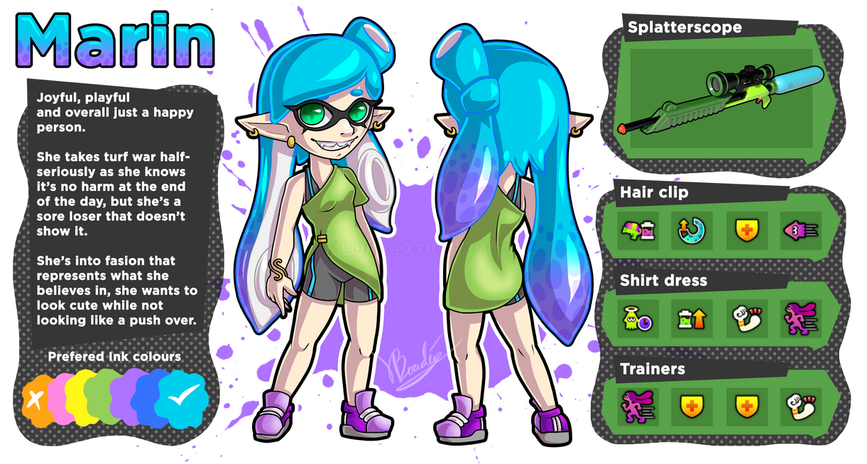 Marin - Squid kid OC by Luifex