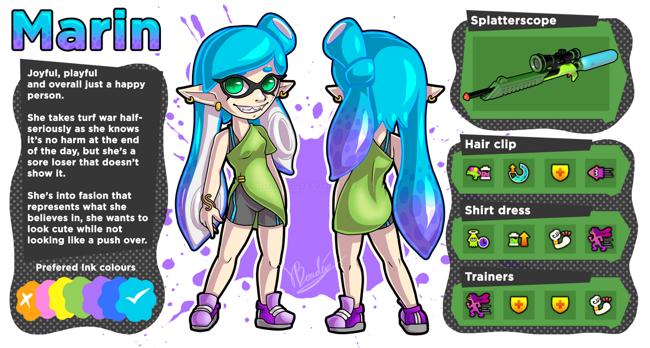 Marin - Squid kid OC by Luifex
