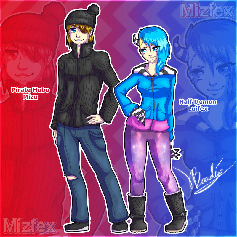 Mizfex personas by Luifex