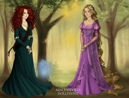 Merida and Rapunzel