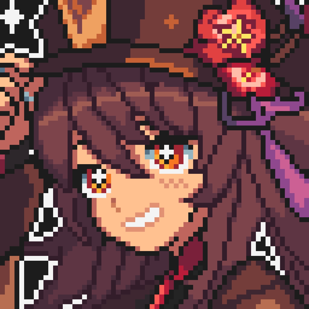 Hu Tao Pixel by PixelDominus on Newgrounds