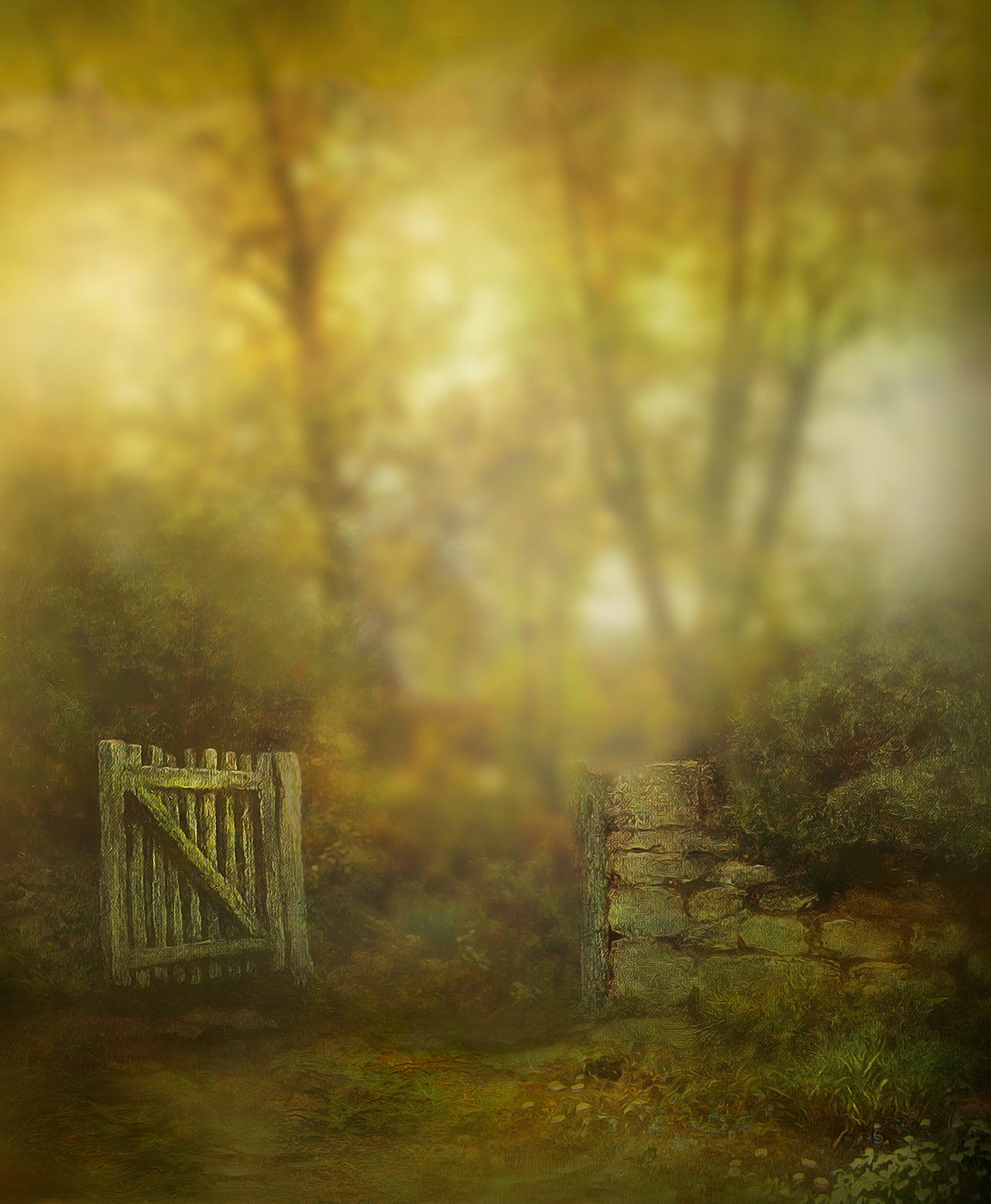 Small Gate Background Picket Gate Premade Background by Jeni-Sue on DeviantArt