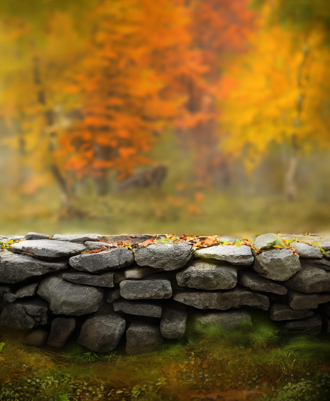 Fall Stone Wall Background by Jeni-Sue on DeviantArt
