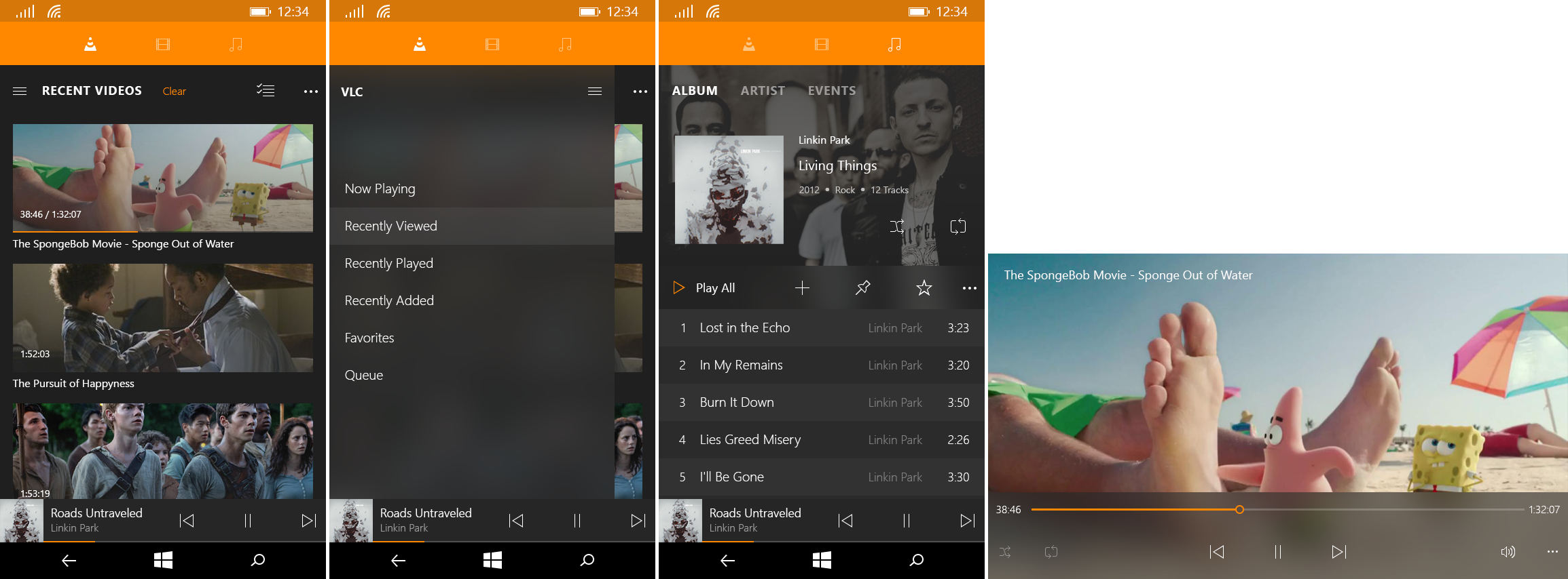 Windows 10 - VLC (phone)