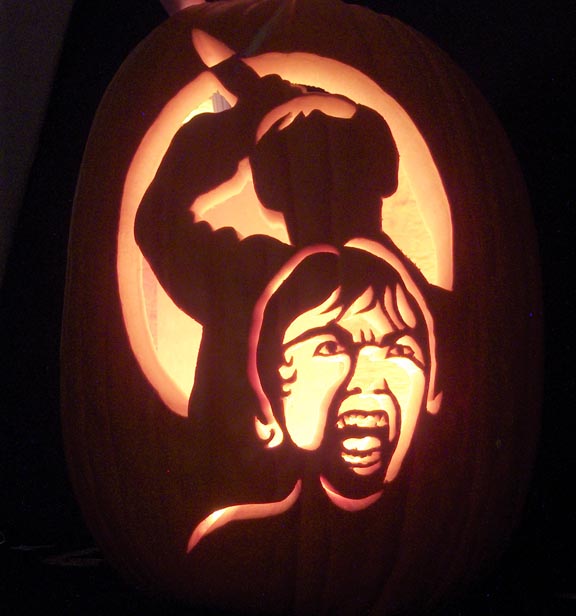 Psycho Shower Scene Pumpkin