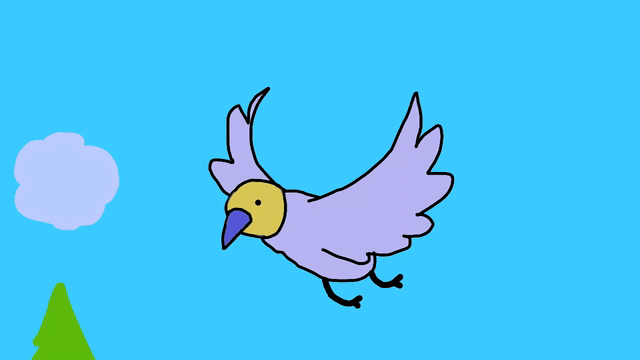 Flying bird animation gif. by MegMorphJokerfan22 on DeviantArt