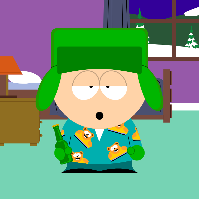 Kyle has a drinking problem by MegMorphJokerfan22 on DeviantArt