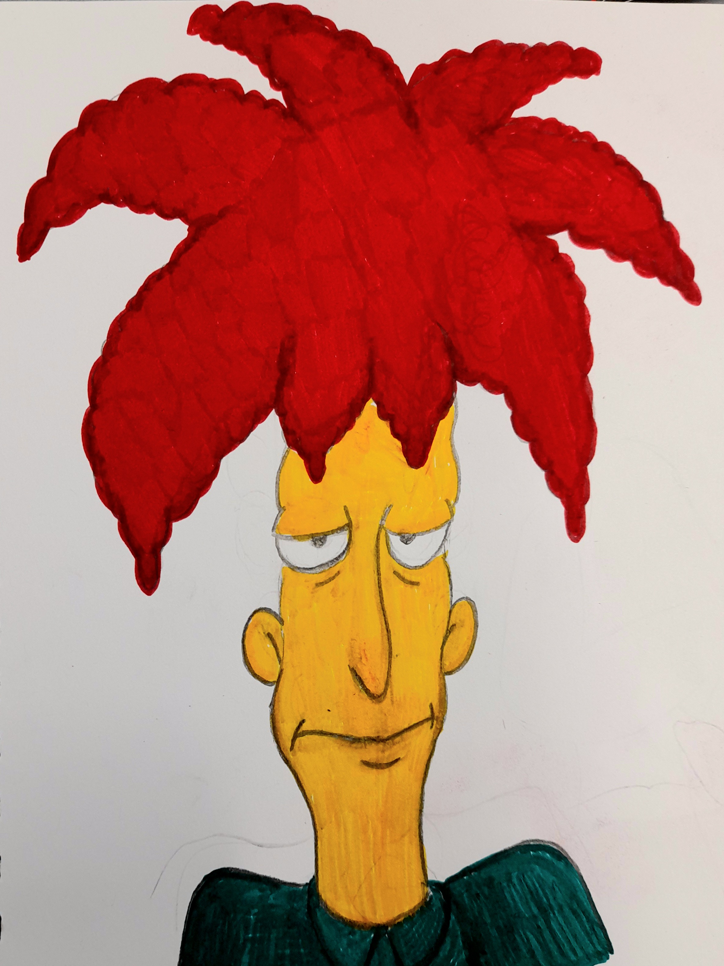 Sideshow Bob Smashed Ahh!.. my best drawing of sideshow bob by MegMorphJokerfan22 on DeviantArt