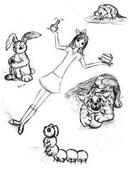 Alice in Wonderland Sketch