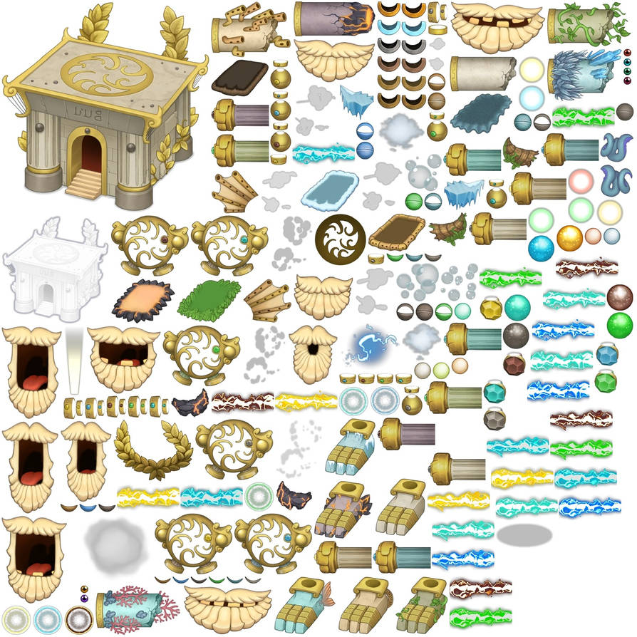 Golden epic wubbox sprite sheet by n2nian8 on DeviantArt