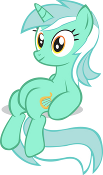 Lyra Enjoys The Comforts of Sitting -Vector