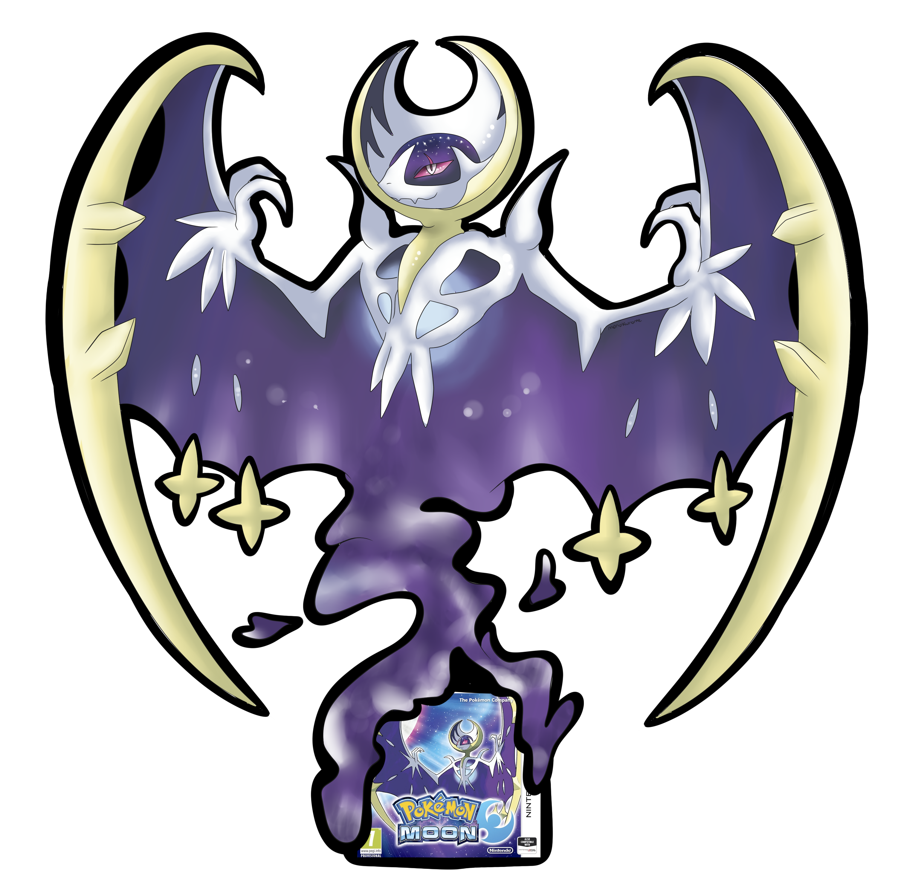 shiny lunala by Elsdrake on DeviantArt