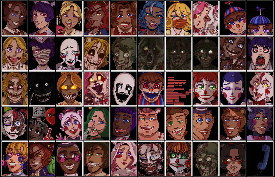 FNAF Ultimate Custom Night PiaCons by PiaCons19 on DeviantArt