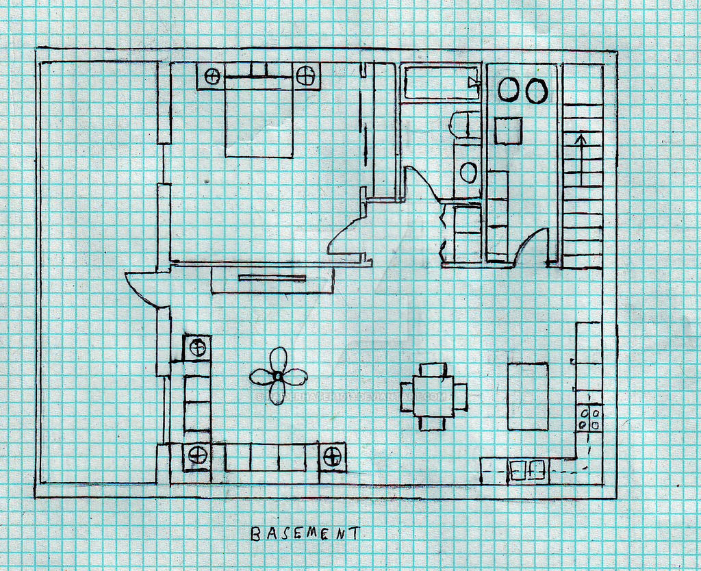 Simple Country Home Basement