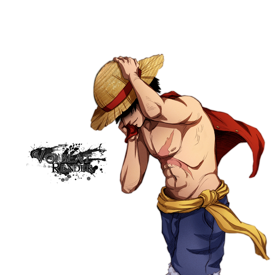 Luffy Render Deviantart Render Luffy by VolBeat7 on DeviantArt