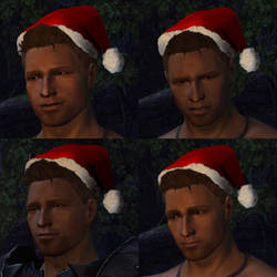 Alistair in a Santa hat icons! :3