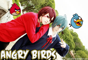 Angry birds: Red + Blue = 2 hot bishies