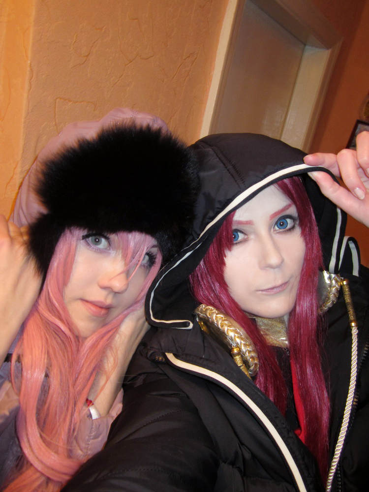 Utena + Touga: Russian Winter XD by palecardinal