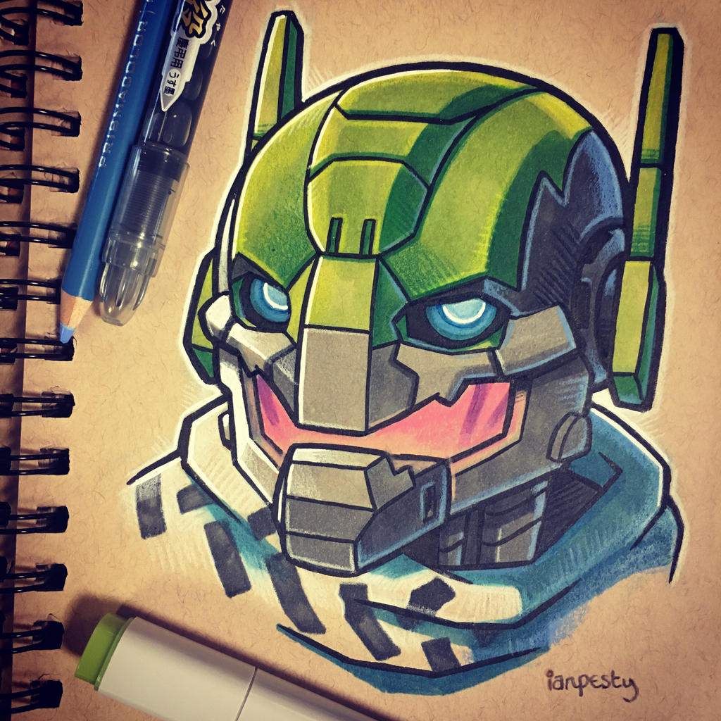 Inktober 2017 #1 'Watermelon Exo'