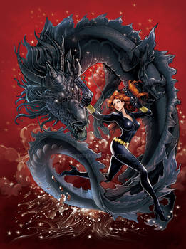 Black Widow with Black Dragon