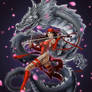 Elektra with dragon