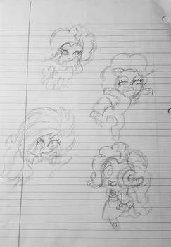 Pinkie Pie Sketches +Rainbow Dash