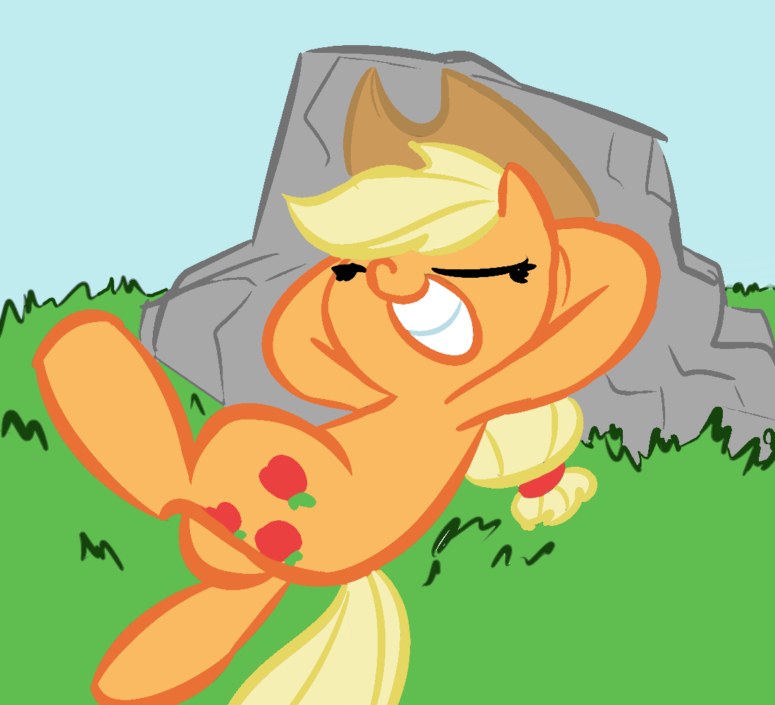 Applejack takes a nap