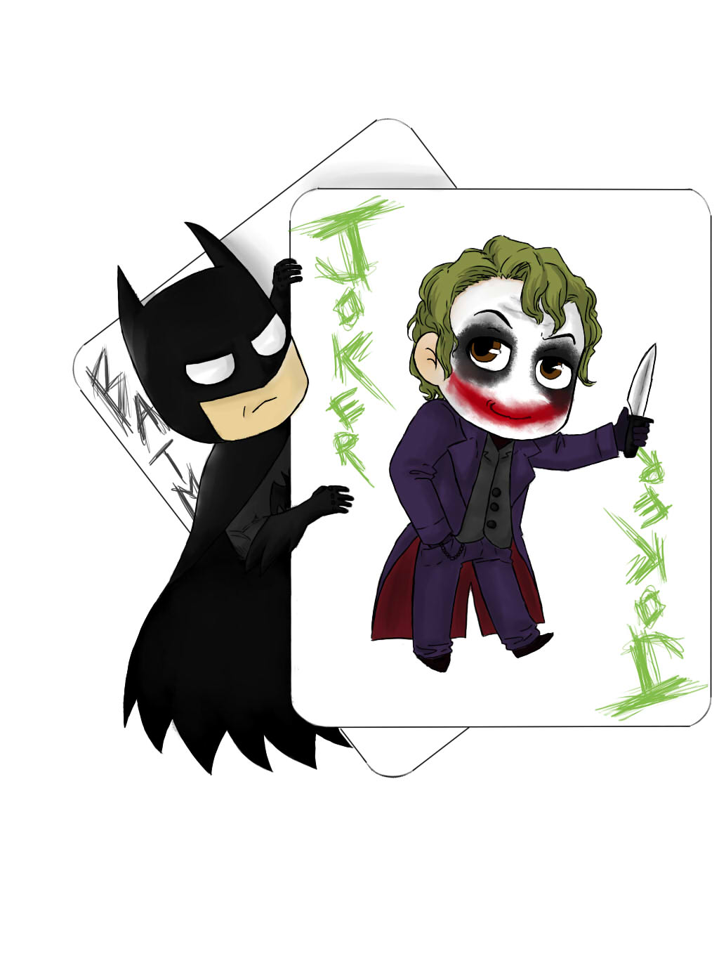 Batman/Joker card