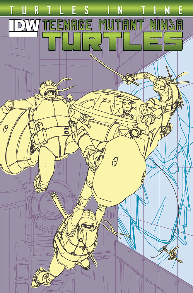 Turtles in Time the unused cover rough