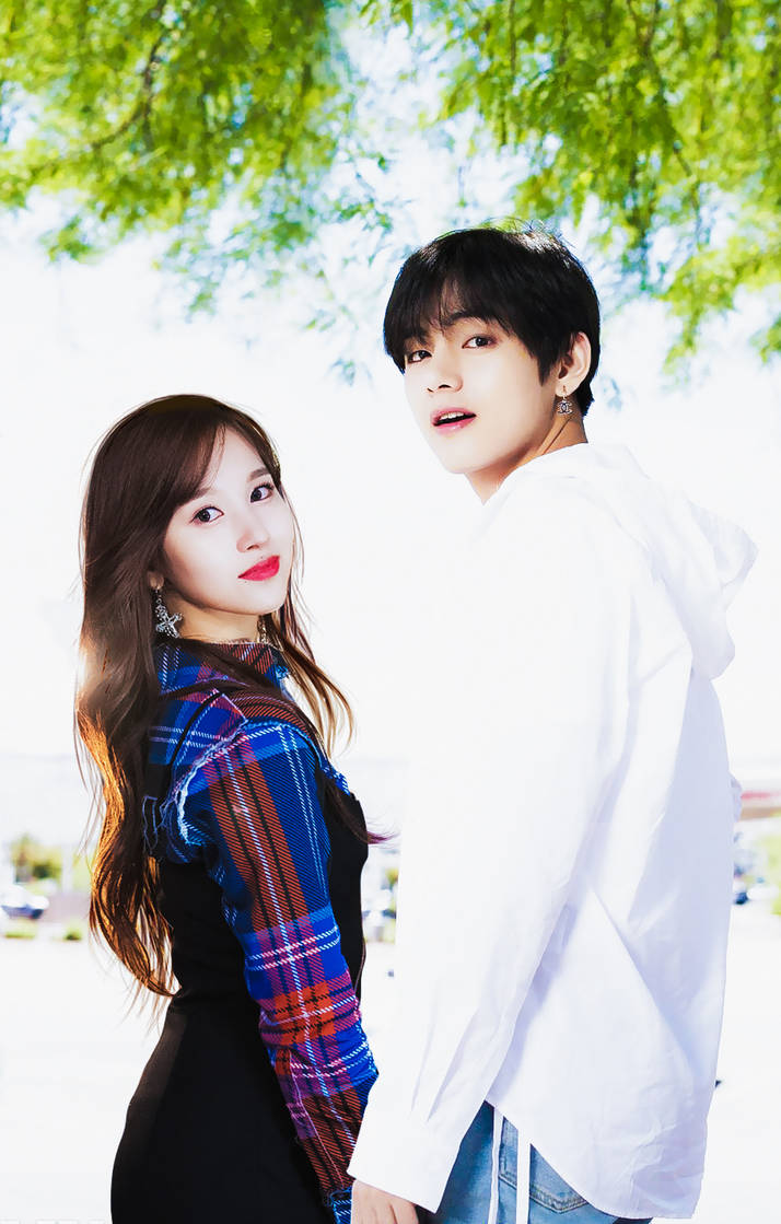 Bts Taehyung X Twice Mina By Kii Iteki On Deviantart Bts Taehyung X Twice Mina By Kii Iteki On Deviantart