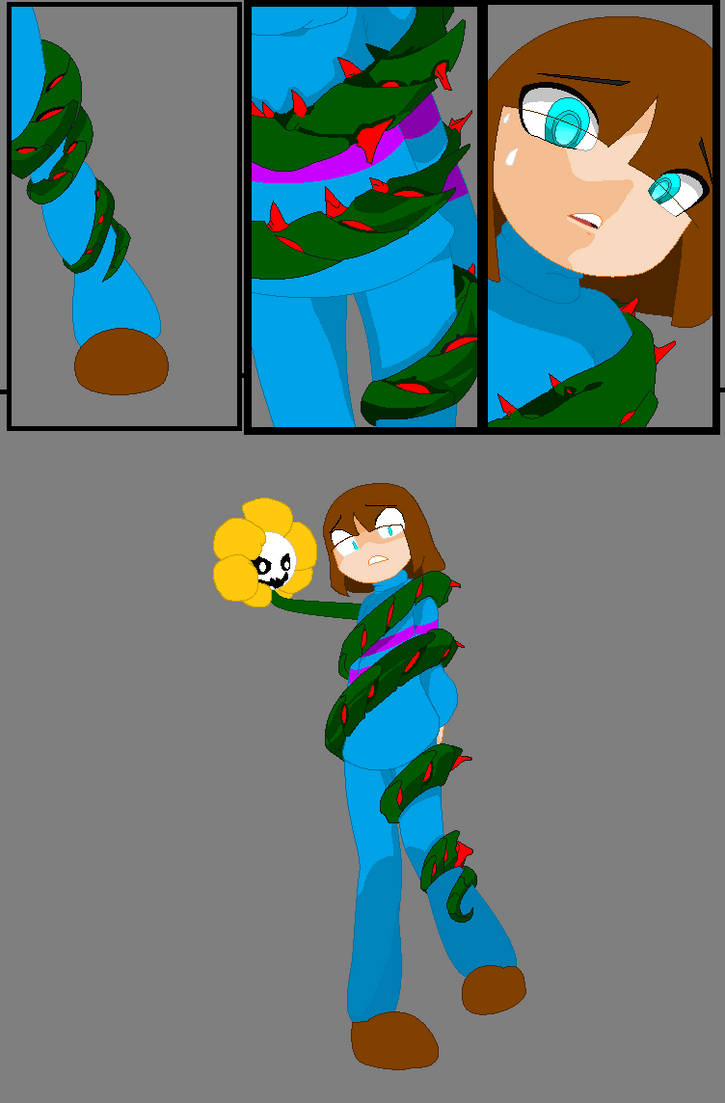 Frisk Capture Flowey Captured Frisk ~ Full by Myztic-Starmoon on DeviantArt